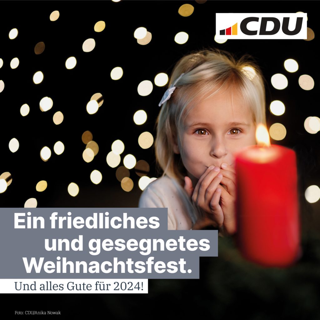 Frohe Weihnachten und ein erfolgreiches Neues Jahr! (Foto: CDU/Anika Nowak)